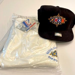 Vintage Super Bowl XXXII January 25, 1998 Collectors NFL Films Hat and Shirt